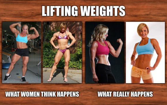 women who lift weights will bulk
